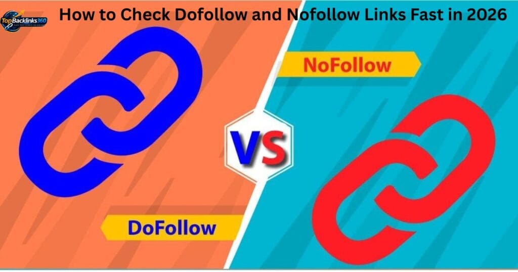 how to check dofollow and nofollow links
