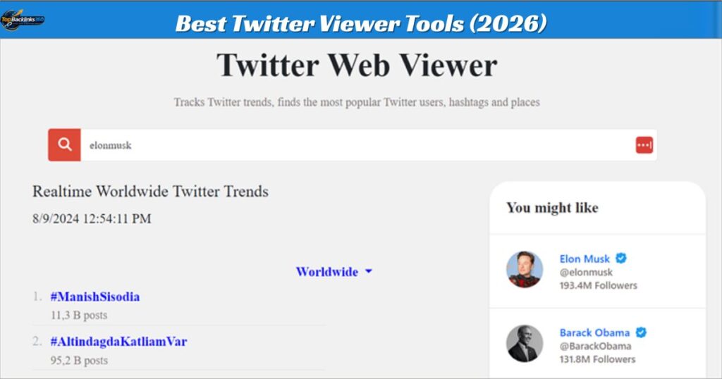 Best Twitter Viewer Tools (2026)
