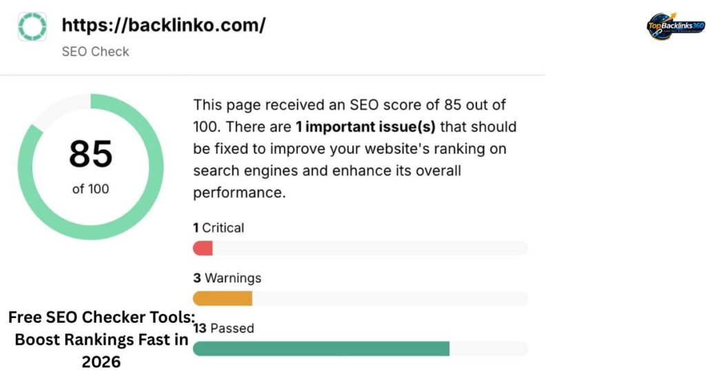 free seo checker tools