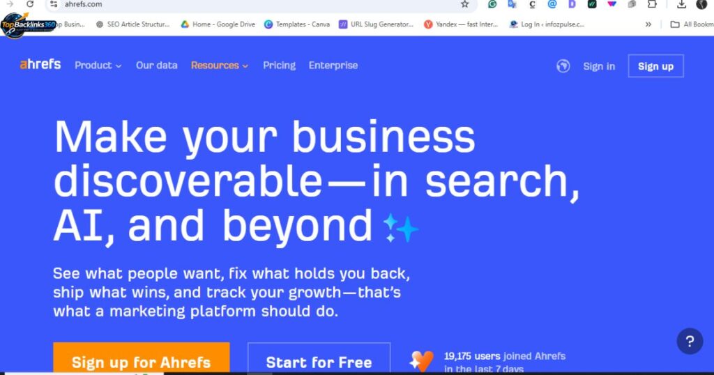 How to Create Account in Ahrefs