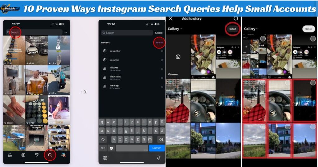 instagram search queries help