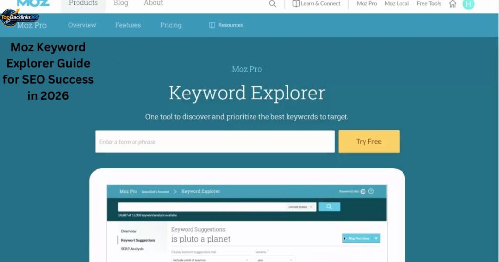 Moz Keyword Explorer